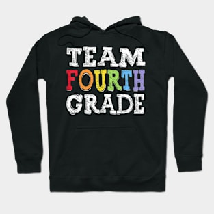 Team 4th Grade Squad Fourth Teacher Student Back To School Hoodie